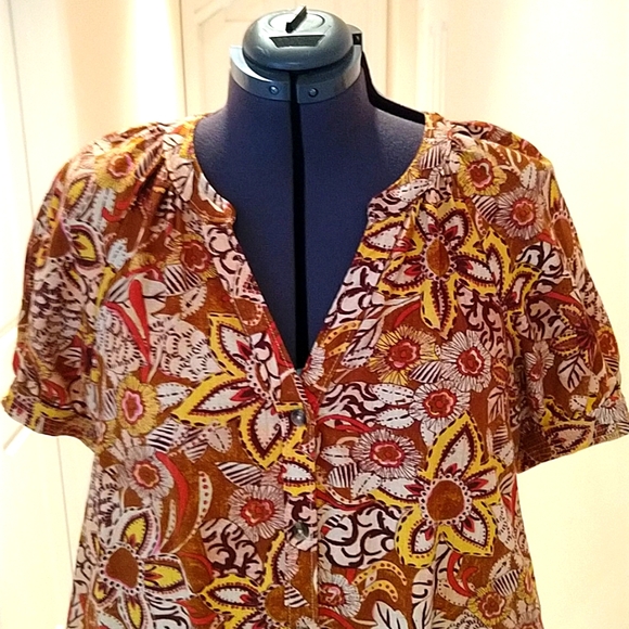 Printed dress from Anthropologie brand Pilcro Size XL - Picture 2 of 6